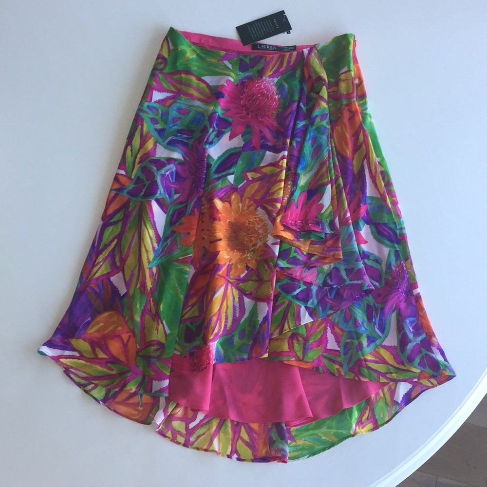 NWT Ralph Lauren 6P floral skirt